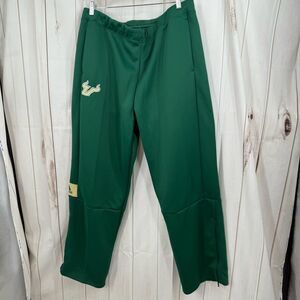 Adidas Men’s 2XL Green Logo USF Athletic Track Pants